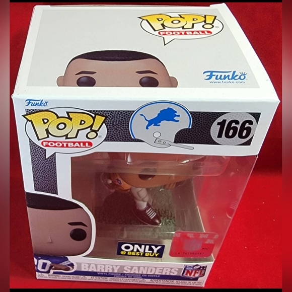 Barry Sanders best buy exclusive funko # 166 (nib) Brand new Barry Sanders funko - Picture 4 of 7